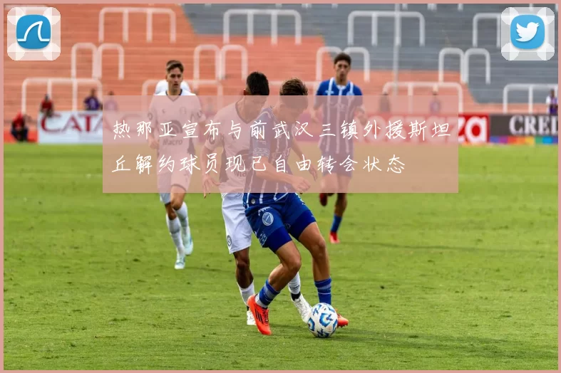 热那亚宣布与前武汉三镇外援斯坦丘解约球员现已自由转会状态